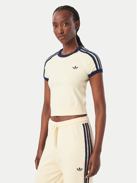 adidas adidas T-krekls KS7376 Krēmkrāsas Slim Fit
