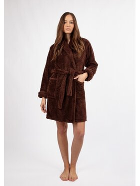 DKaren Lingerie DKaren Lingerie Szlafrok Eliza Krótka Brązowy