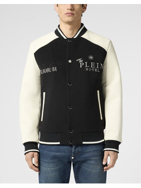 PHILIPP PLEIN PHILIPP PLEIN Kurtka skórzana 29735 Czarny Regular Fit