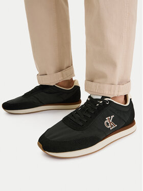 Calvin Klein Jeans Calvin Klein Jeans Sneakersy Retro Runner Ess Mix Mat YM0YM01361 Čierna