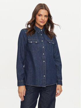 United Colors Of Benetton United Colors Of Benetton Teksasärk 5RZKDQ06T Tumesinine Regular Fit