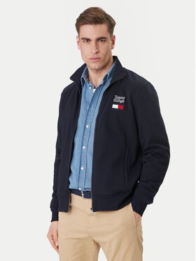 Tommy Hilfiger Tommy Hilfiger Bluză Embro MW0MW42466 Bleumarin Regular Fit