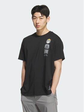 adidas adidas Koszulka techniczna 161024 Czarny Loose Fit
