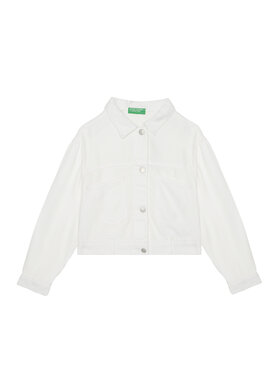 United Colors Of Benetton United Colors Of Benetton Giacca di transizione 21AQCN060 Bianco Regular Fit