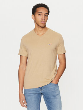 Tommy Jeans Tommy Jeans T-Shirt Jaspe DM0DM20364 Beżowy Slim Fit