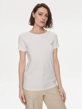 Weekend Max Mara Weekend Max Mara T-shirt Multib 2415971011 Bianco Regular Fit
