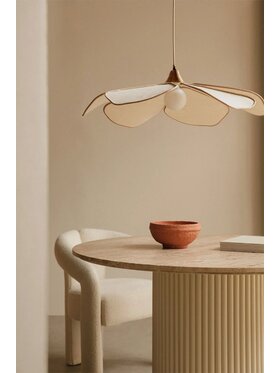 MIAhome MIAhome Lampa wisząca Benavid Ø75 cm Beżowy