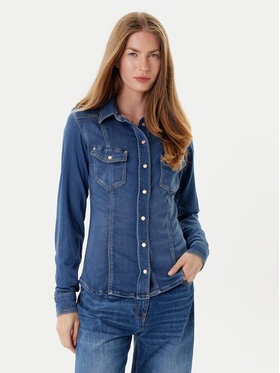 Guess Guess дънкова риза W5YH63 D0781 Син Regular Fit