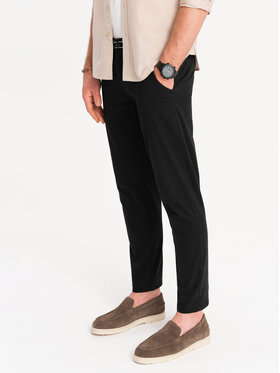 Ombre Ombre Chinosy OM-PACP-0118 Czarny Regular Fit