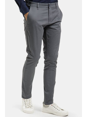 Cross Jeans Cross Jeans Chinosy E 120-243 Szary Regular Fit