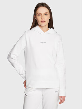 Calvin Klein Calvin Klein Bluza Micro Logo Essential K20K205452 Biały Regular Fit