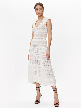 TWINSET TWINSET Φόρεμα καλοκαιρινό 231TT3090 Λευκό Regular Fit