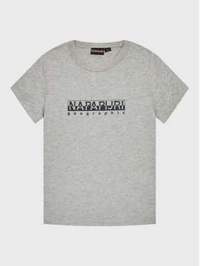 Napapijri Napapijri T-shirt S-Box NP0A4GNJ S Siva Regular Fit