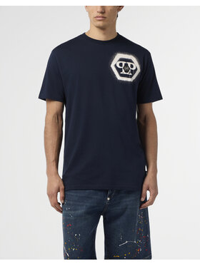 PHILIPP PLEIN PHILIPP PLEIN T-Shirt 29027 Granatowy Regular Fit