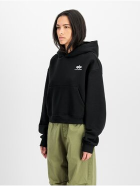 Alpha Industries Alpha Industries Bluza 258041 black Czarny Loose Fit