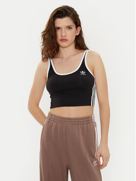 adidas adidas топ adicolor 3-Stripes JD4612 Черен Slim Fit
