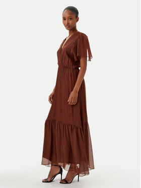 Haveone Haveone Vestito estivo AFF-N006 Marrone Loose Fit