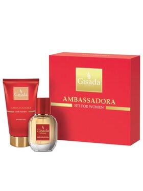 Gisada Gisada Gisada Ambassadora zestaw woda perfumowana spray 50ml + żel pod prysznic 100ml Zestaw zapachowy
