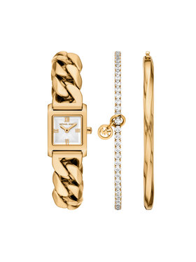 Michael Kors Michael Kors Zestaw zegarek i bransoletka Georgie Gift Set MK7655SET Złoty