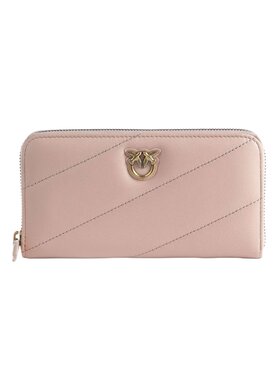 PINKO PINKO Portfel PORTFEL DAMSKI SKÓRZANY RYDER SHEEP NAPPA Czarny