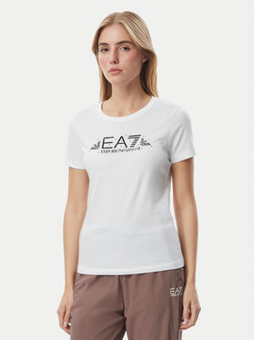 EA7 Emporio Armani EA7 Emporio Armani Tricou 7W001445 AF10373 U0002 Alb Regular Fit