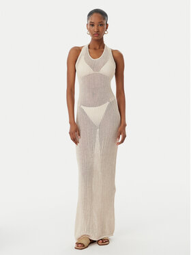 Guess Guess Плажна рокля E6GK0 0Z5371 Светлобежов Slim Fit