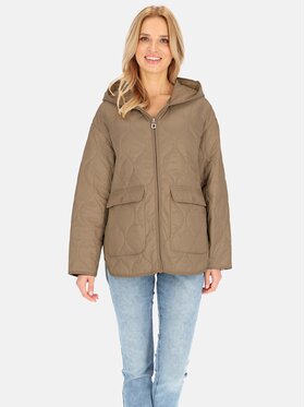 Perso Perso Prechodná bunda BLE241046F Béžová Regular Fit