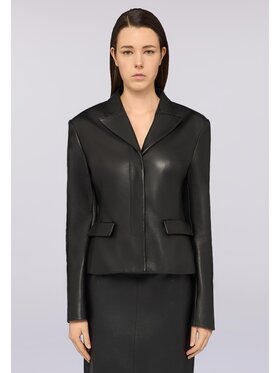 Trussardi Trussardi Giacca di pelle Q958A000394N033 Nero Slim Fit