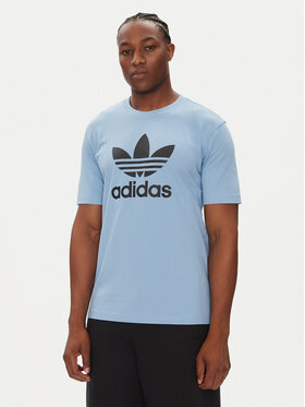 adidas adidas T-shirt adicolor Trefoil JY3758 Svijetloplava Regular Fit