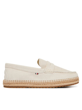 Tommy Hilfiger Tommy Hilfiger Espadryle Flexible Hilfiger Sde Espadrille FM0FM05794 Écru