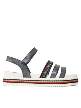 Tommy Hilfiger Tommy Hilfiger Sandale Platform Velcro Sandal T3A2-32763-0568 S Tamnoplava