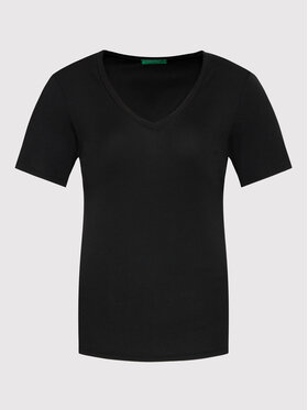 United Colors Of Benetton United Colors Of Benetton Marškinėliai 3GA2E4230 Juoda Regular Fit