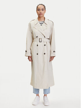 Tommy Hilfiger Tommy Hilfiger Trenčkot WW0WW45632 Béžová Oversize