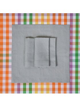 Roseberry Home Roseberry Home Serwetki Rainbow Gingham Szary