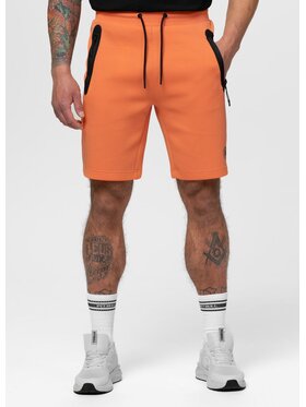 PITBULL PITBULL Szorty materiałowe DOGWOOD Pomarańczowy Regular Fit