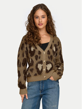 ONLY ONLY Kardigan Edelie 15353090 Brązowy Regular Fit
