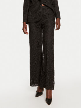 TWINSET TWINSET Szövet nadrág 242TP2466 Fekete Wide Leg