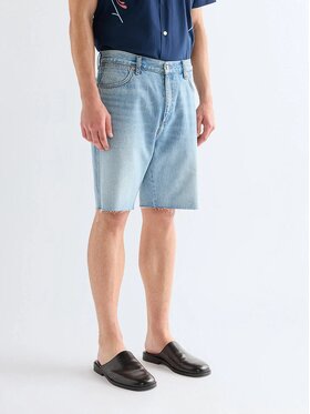 Wrangler Wrangler Szorty jeansowe COWBOY SHORTS Niebieski Loose Fit