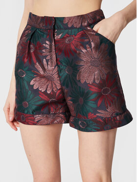 NAF NAF NAF NAF Pantaloncini di tessuto Magdalena THNB25A Bordeaux Regular Fit