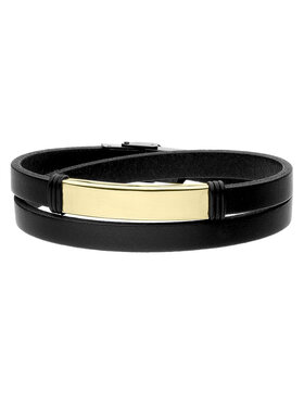 Manoki manoki Bransoletka BA889BG Czarny