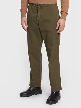 Sisley Sisley Текстилни панталони 486LSF01D Зелен Relaxed Fit