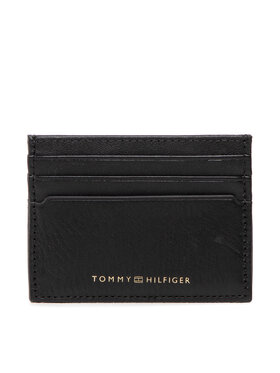 Tommy Hilfiger Tommy Hilfiger Θήκη πιστωτικών καρτών Premium Leather Cc Holder AM0AM10240 Μαύρο