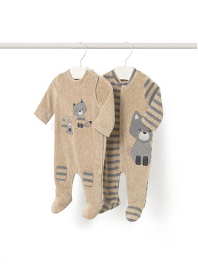 Mayoral Mayoral 2er-Set Strampler 2719 Beige
