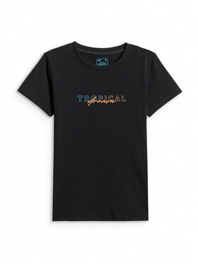 4F 4F T-Shirt BEACHWEAR Czarny Slim Fit