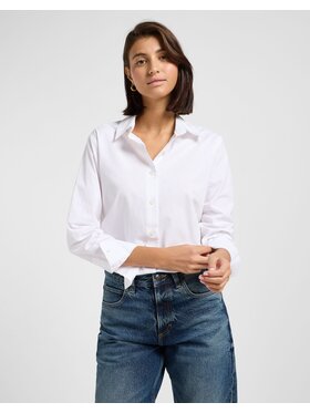 Lee Lee Koszula 112363427 Biały Regular Fit