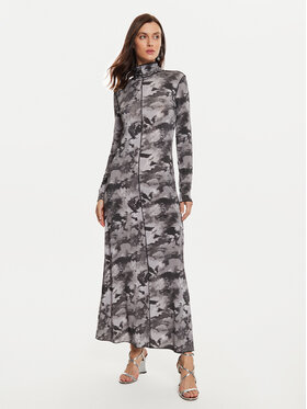 Karen by Simonsen Karen by Simonsen Vsakodnevna obleka Rosalina 10105098 Siva Slim Fit
