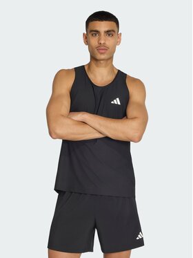 adidas adidas Tank top Own The Run Czarny Regular Fit