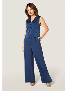 QUIOSQUE QUIOSQUE Marynarka FELICIA VEST NAVY Granatowy Regular Fit