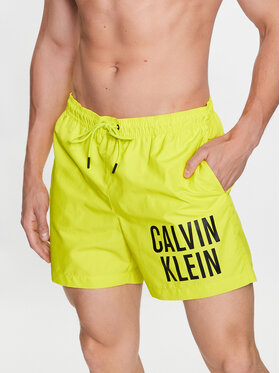 Calvin Klein Swimwear Calvin Klein Swimwear Szorty kąpielowe KM0KM00794 Żółty Regular Fit
