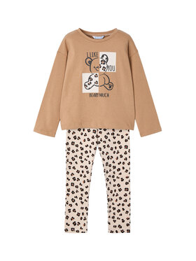 Mayoral Mayoral Komplet bluza in legice 4719 Bež Regular Fit